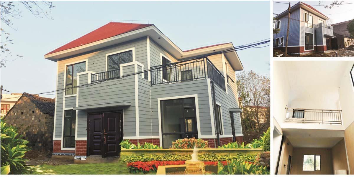 Single-storey light steel structure na bahay